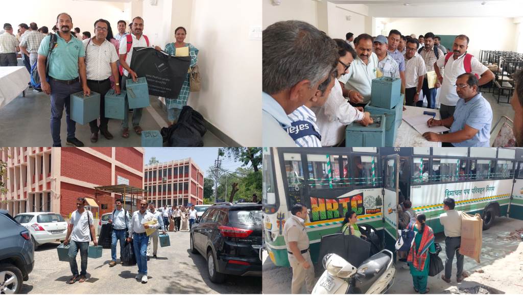 विकास खंड ऊना की 18 पंचायतों में प्रथम चरण का मतदान कल 116 पोलिंग पार्टियां अपने गंतव्य के लिए हुई रवाना